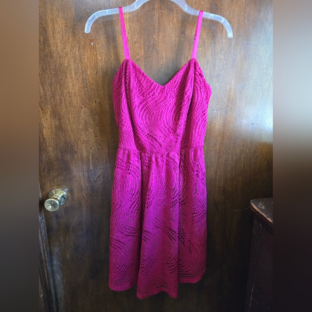 Maurices Fuchsia Lace Dress